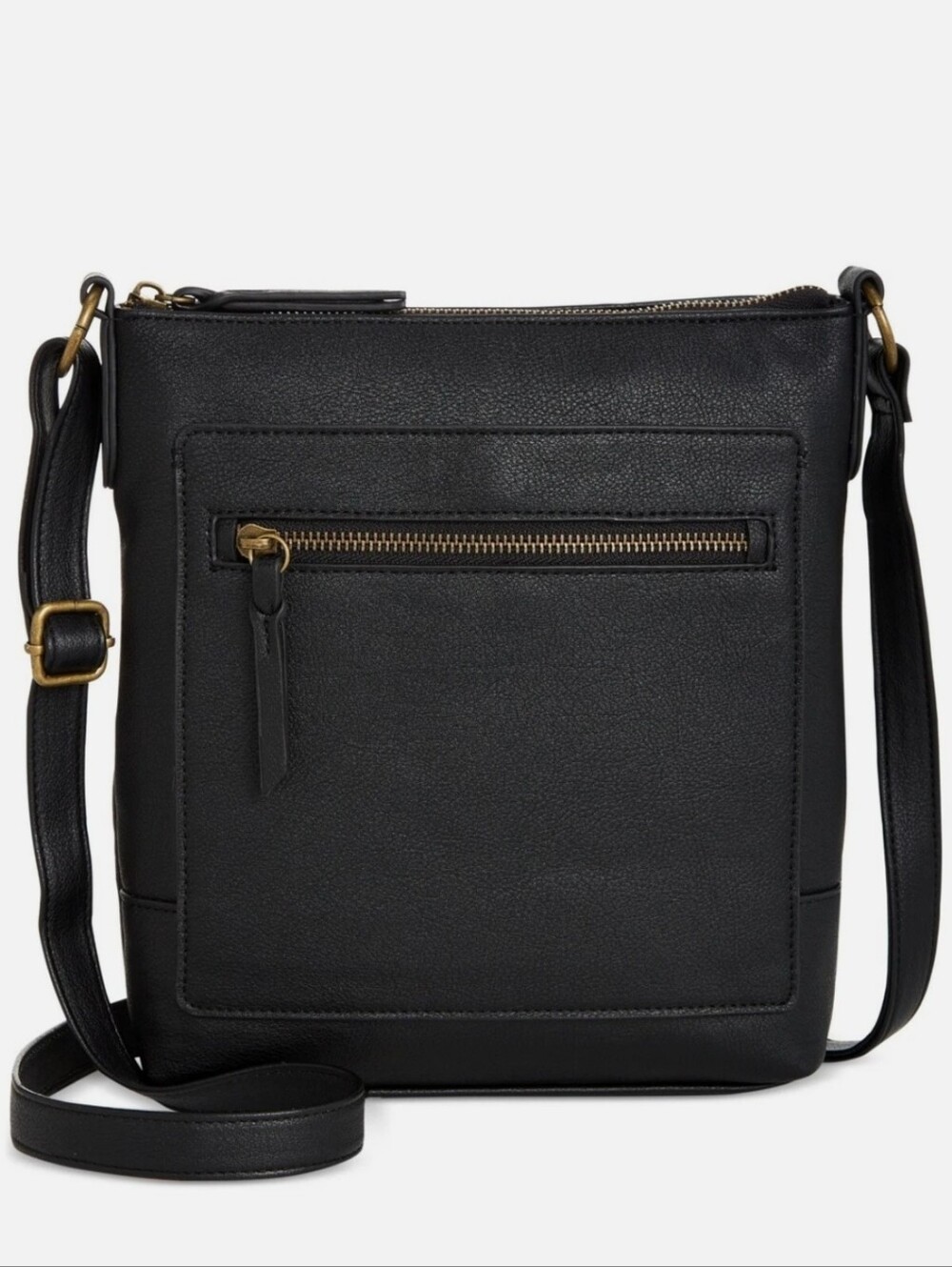 Style & Co Hudsonn North South Crossbody Black
